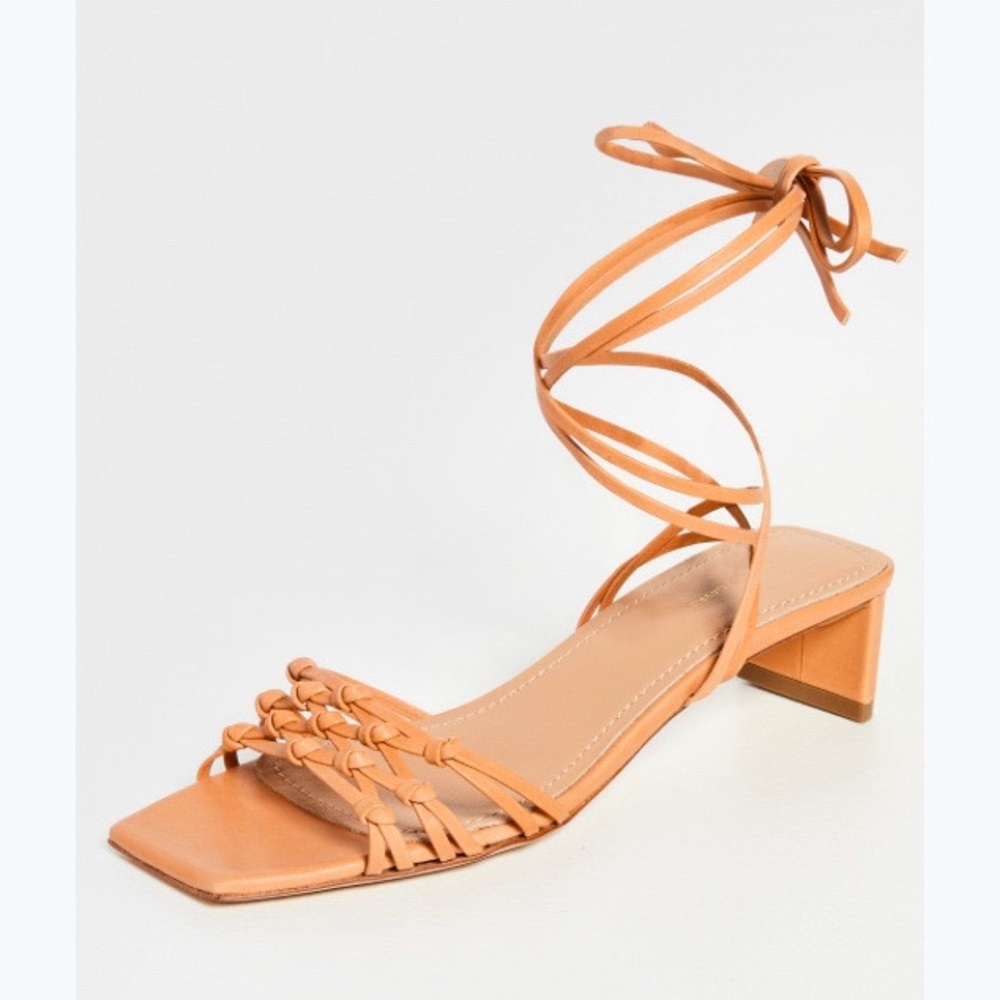 Mansur Gavriel Mignon ankle tie heels sandals size 38